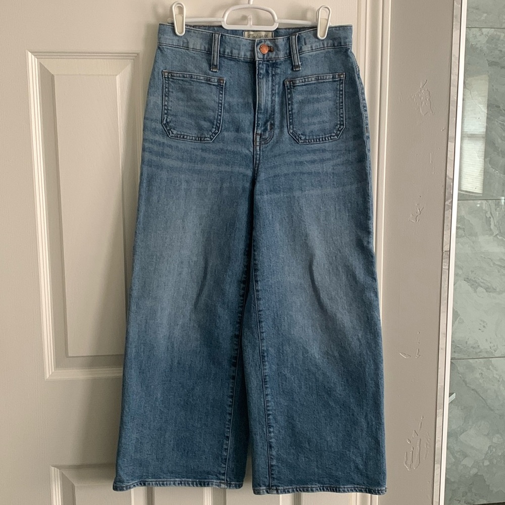 Madewell wide leg crop jeans